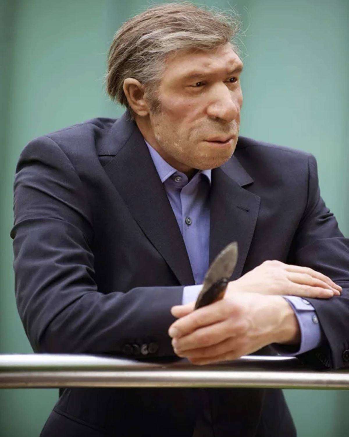 A Neanderthal in Suite and Tie
